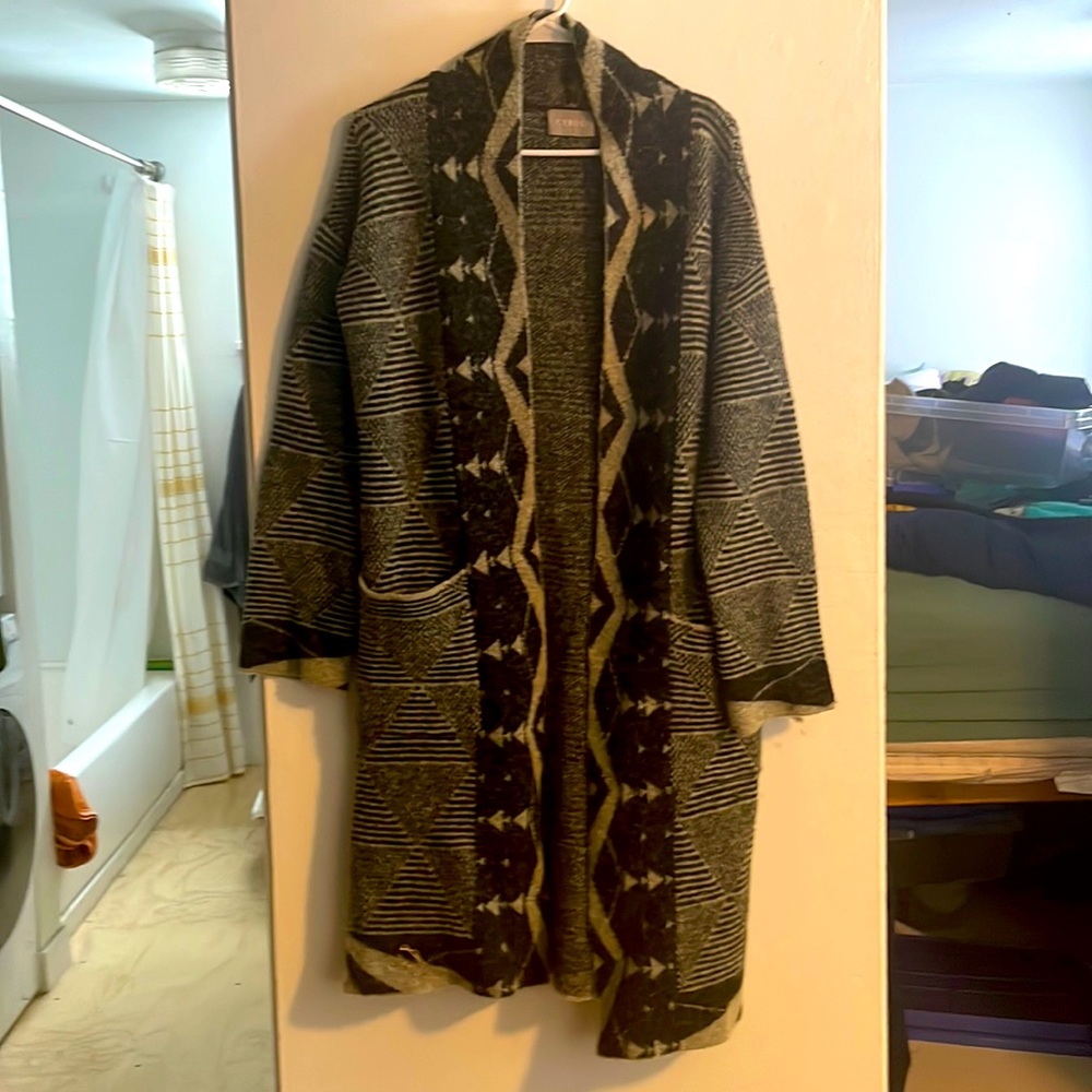 Womens long heavy winter sweater